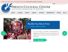 Tablet Screenshot of frenchculturalcenter.org